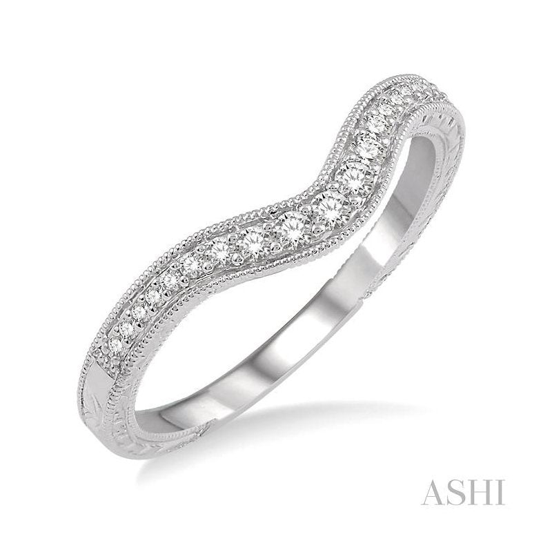 ASHI Diamond Wedding Band 26088PPFVWG-WB-0.15