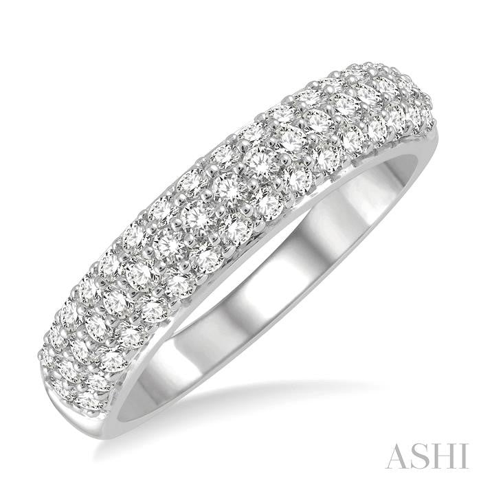 ASHI Pave-Set Diamond Wedding Band 310E3PPFHWG