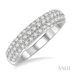 ASHI Pave-Set Diamond Wedding Band 310E3PPFHWG