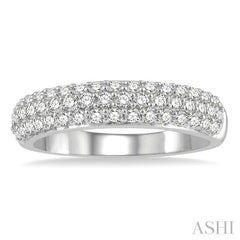 ASHI Pave-Set Diamond Wedding Band 310E3PPFHWG