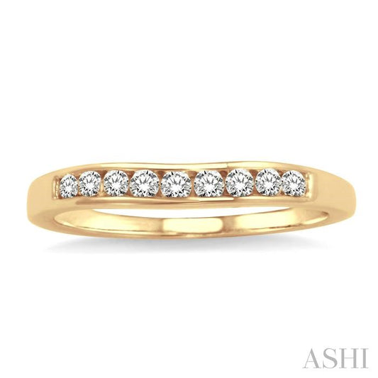 ASHI Channel Set Curved Diamond Wedding Band 31148PPFHYG