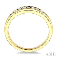 ASHI Channel Set Curved Diamond Wedding Band 31148PPFHYG