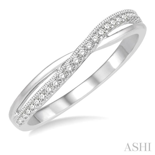 ASHI Diamond Wedding Band 31198PPFHWG