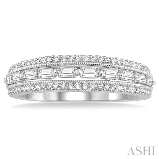 ASHI Baguette Diamond Fashion Band 31283PPFHWG