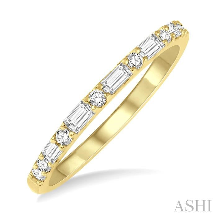 ASHI Stackable Baguette Diamond Fashion Band 31595PPFGYG