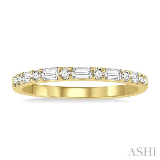 ASHI Stackable Baguette Diamond Fashion Band 31595PPFGYG