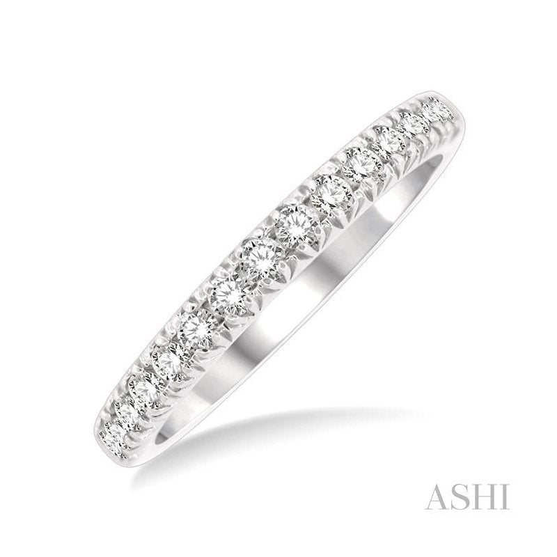 ASHI Diamond Wedding Band 33325PPFGWG
