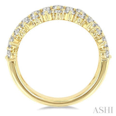ASHI Bold Three Row Diamond Fashion Band 31670PPFGYG-1.50