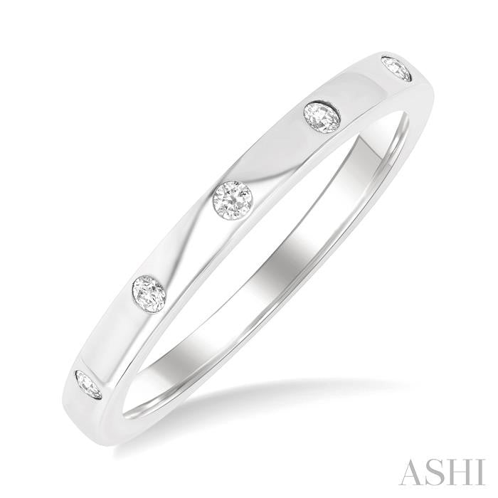 ASHI Flush Bezel Set Diamond Fashion Band 31717PPFGWG