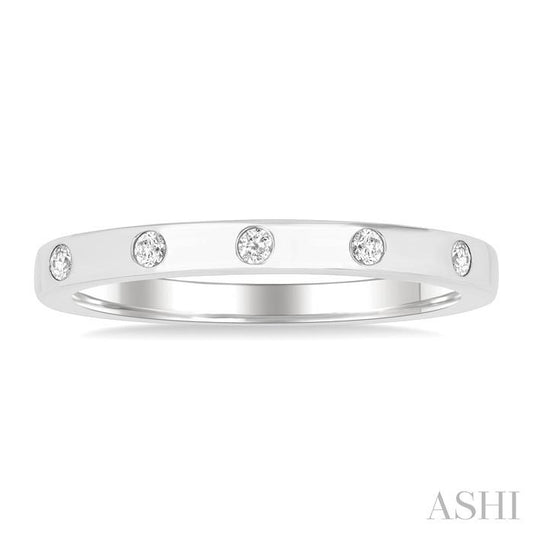 ASHI Flush Bezel Set Diamond Fashion Band 31717PPFGWG