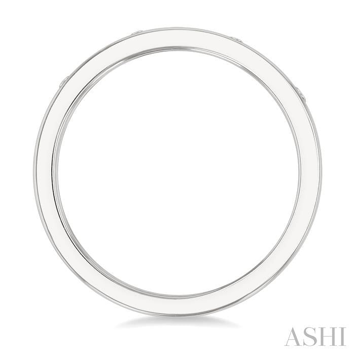 ASHI Flush Bezel Set Diamond Fashion Band 31717PPFGWG
