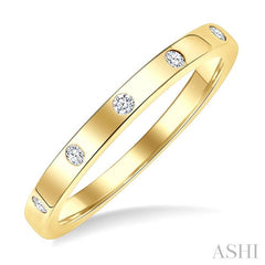 ASHI Flush Bezel Set Diamond Fashion Band 31717PPFGYG