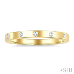 ASHI Flush Bezel Set Diamond Fashion Band 31717PPFGYG