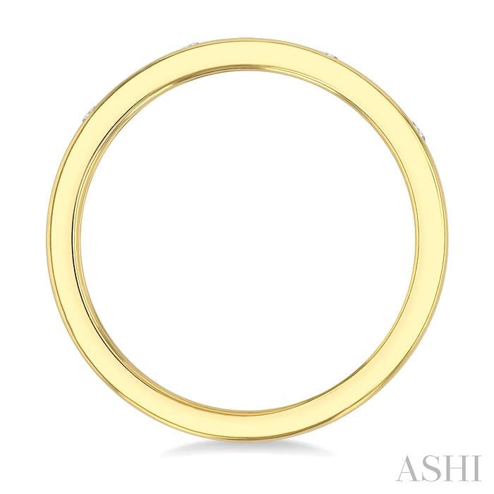 ASHI Flush Bezel Set Diamond Fashion Band 31717PPFGYG