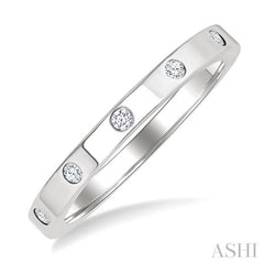 ASHI Flush Bezel Set Diamond Fashion Band 31719PPTGWG