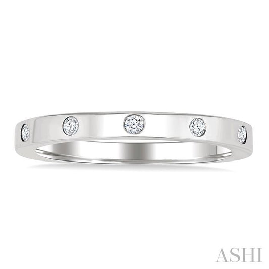 ASHI Flush Bezel Set Diamond Fashion Band 31719PPTGWG