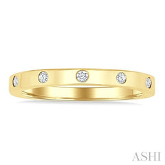ASHI Flush Bezel Set Diamond Fashion Band 31719PPTGYG
