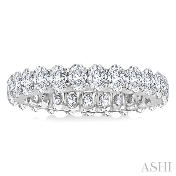 ASHI Oval Shape North-South Eternity Diamond Wedding Band 31770PPFGWG-2.25