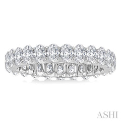 ASHI Oval Shape North-South Eternity Diamond Wedding Band 31770PPFGWG-2.25