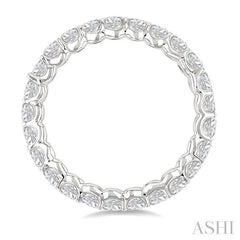 ASHI Oval Shape North-South Eternity Diamond Wedding Band 31770PPFGWG-2.25