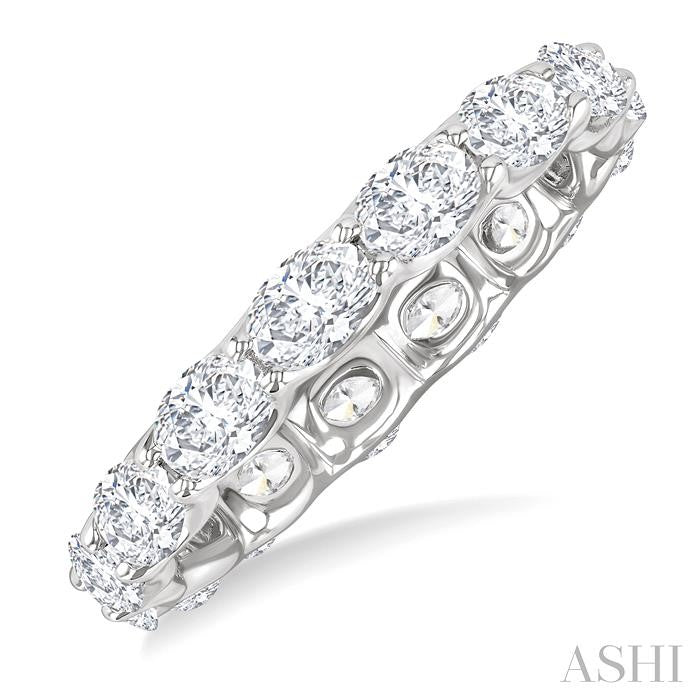 ASHI Oval Shape East-West Eternity Diamond Wedding Band 31780PPFGWG-2.05