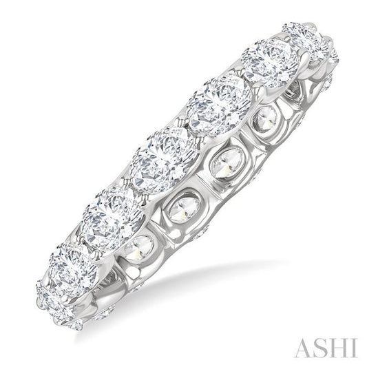 ASHI Oval Shape East-West Eternity Diamond Wedding Band 31780PPFGWG-2.05