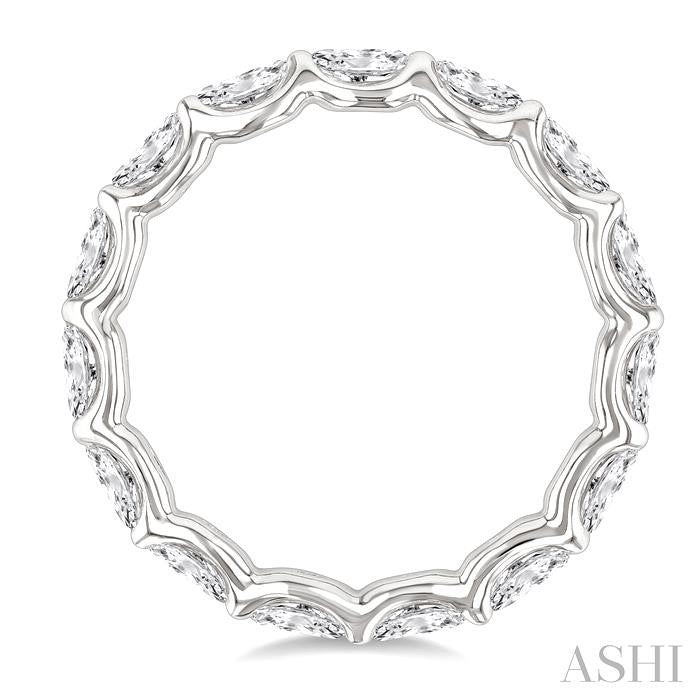 ASHI Oval Shape East-West Eternity Diamond Wedding Band 31780PPFGWG-2.05