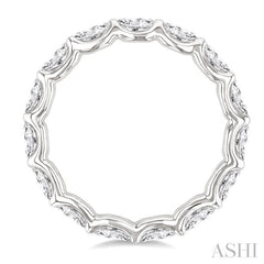 ASHI Oval Shape East-West Eternity Diamond Wedding Band 31780PPFGWG-2.05