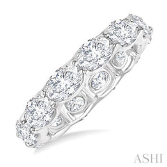 ASHI Oval Shape East-West Eternity Diamond Wedding Band 31790PPFGWG-3.70
