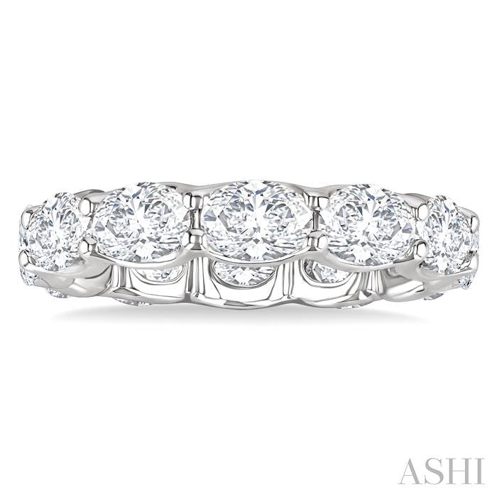 ASHI Oval Shape East-West Eternity Diamond Wedding Band 31790PPFGWG-3.70