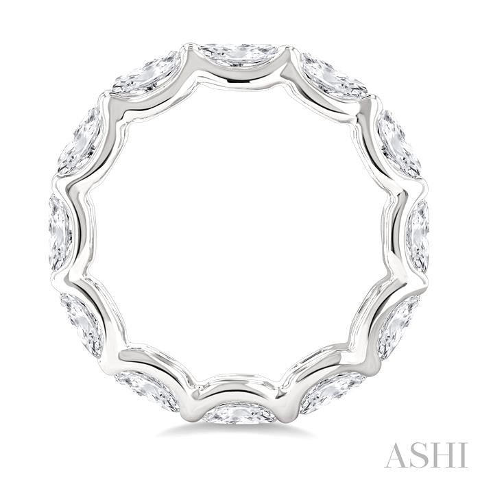 ASHI Oval Shape East-West Eternity Diamond Wedding Band 31790PPFGWG-3.70