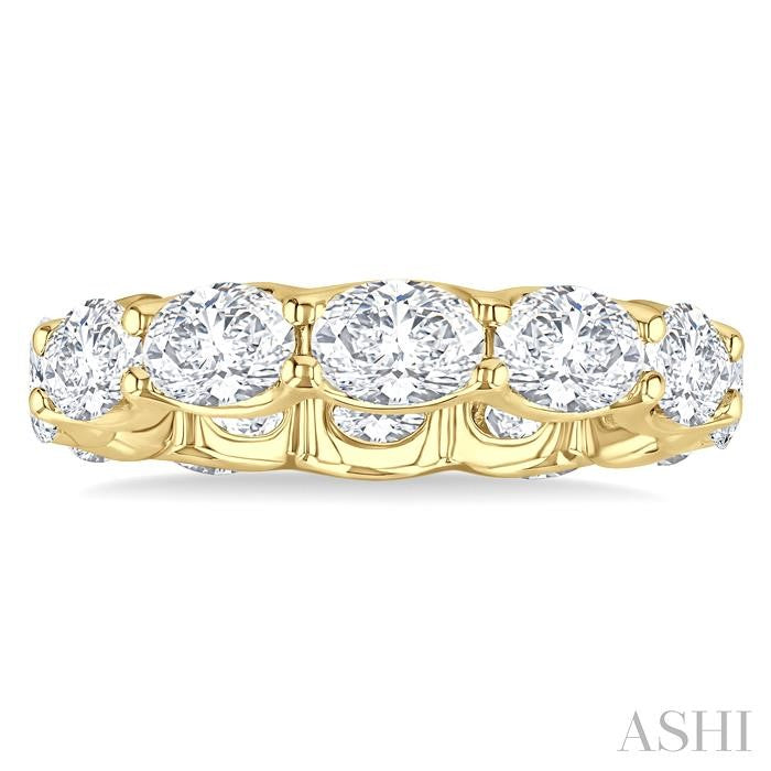ASHI Oval Shape East-West Eternity Diamond Wedding Band 31790PPFGYG-3.70