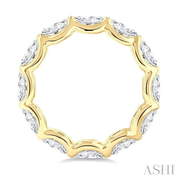 ASHI Oval Shape East-West Eternity Diamond Wedding Band 31790PPFGYG-3.70