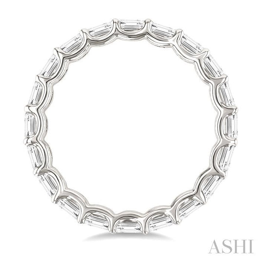 ASHI Emerald Shape East-West Eternity Diamond Wedding Band 31810PPFGWG-2.10