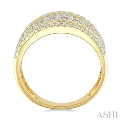 ASHI Baguette Diamond Fashion Bold Band 31840PPFGYG-2.00
