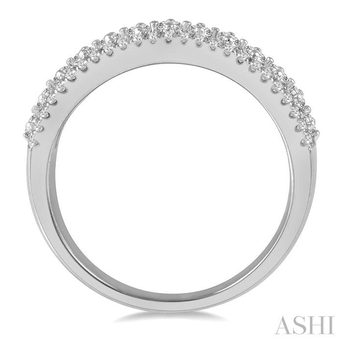 ASHI Three Row Diamond Fashion Band 320E3PPFHWG