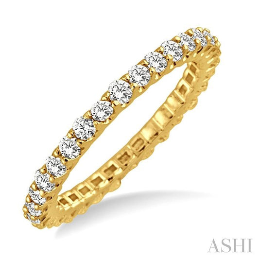 ASHI Eternity Diamond Wedding Band 32690PPFWYG-1.10