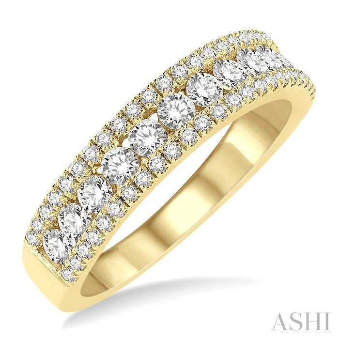 ASHI Channel Set Diamond Wedding Band 326E1PPFGYG