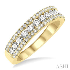 ASHI Channel Set Diamond Wedding Band 326E1PPFGYG