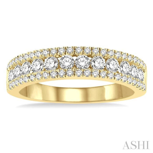ASHI Channel Set Diamond Wedding Band 326E1PPFGYG