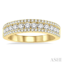 ASHI Channel Set Diamond Wedding Band 326E1PPFGYG