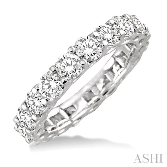 ASHI Round Shape Eternity Diamond Wedding Band 32700PPERWG-3.00