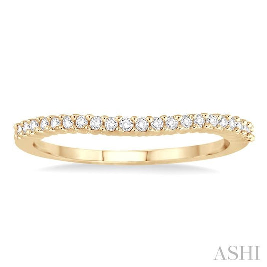 ASHI Curved Diamond Wedding Band 32756PPFWYG