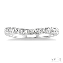 ASHI Curved Diamond Wedding Band 32766PPFHWG