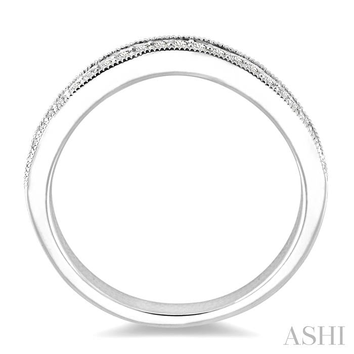 ASHI Curved Diamond Wedding Band 32766PPFHWG