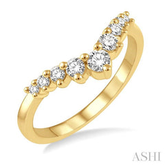 ASHI Chevron Diamond Fashion Ring 327E5PPFGYG