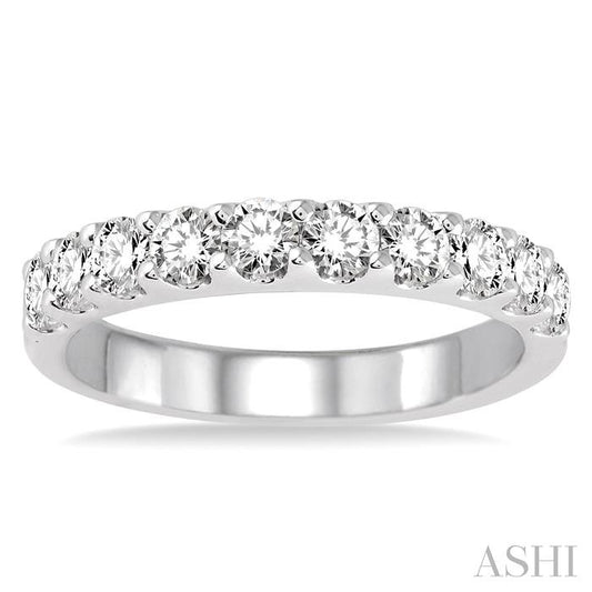 ASHI Diamond Wedding Band 32881PPFHWG
