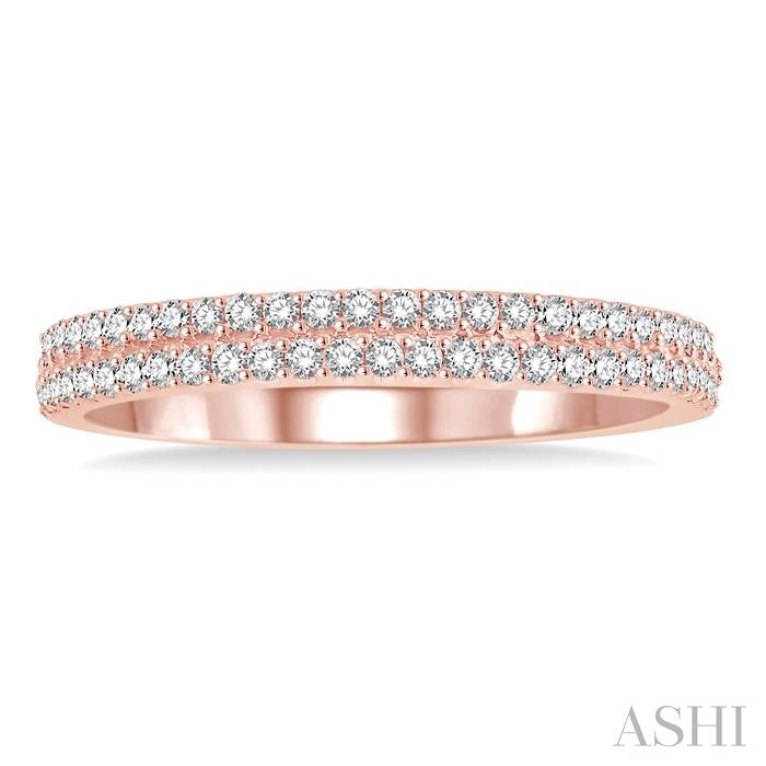 ASHI Two Row Diamond Wedding Band 32965PPFVPG