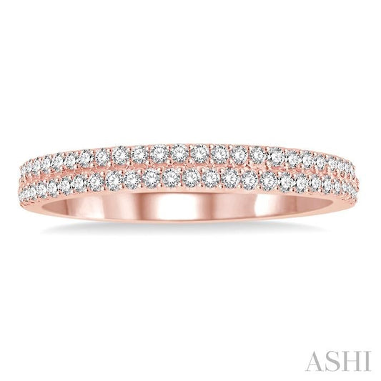 ASHI Two Row Diamond Wedding Band 32965PPFVPG