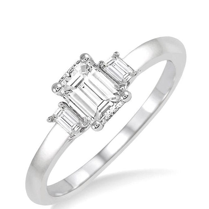 Parkplace Jewelers Emerald Shape Semi-Mount Diamond Engagement Ring 253L8PPFHWG-SM